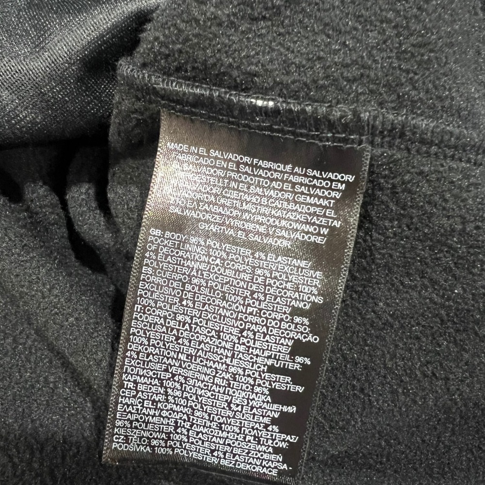 NWT‎ The North Face Skyline Full Zip Fleece Jacket Mens Large Black Company Logo - Picture 4 of 8